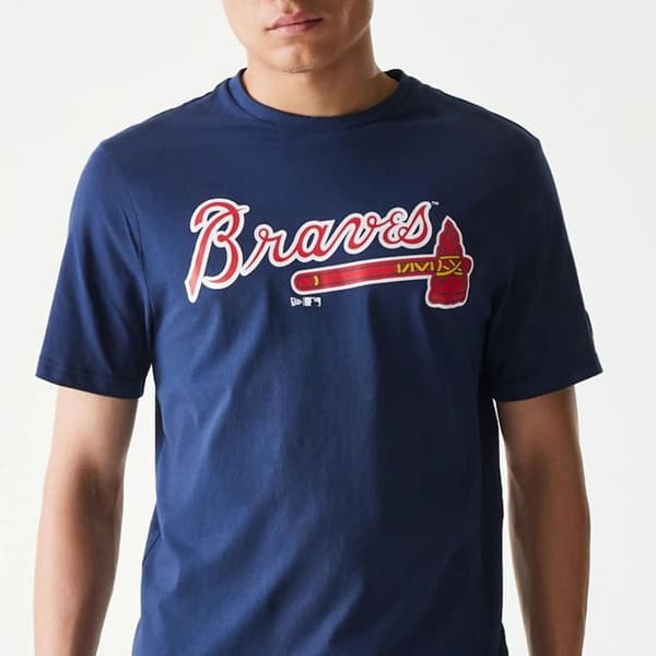 T-shirt Braves Nos MLB Regular obsidianblå S
