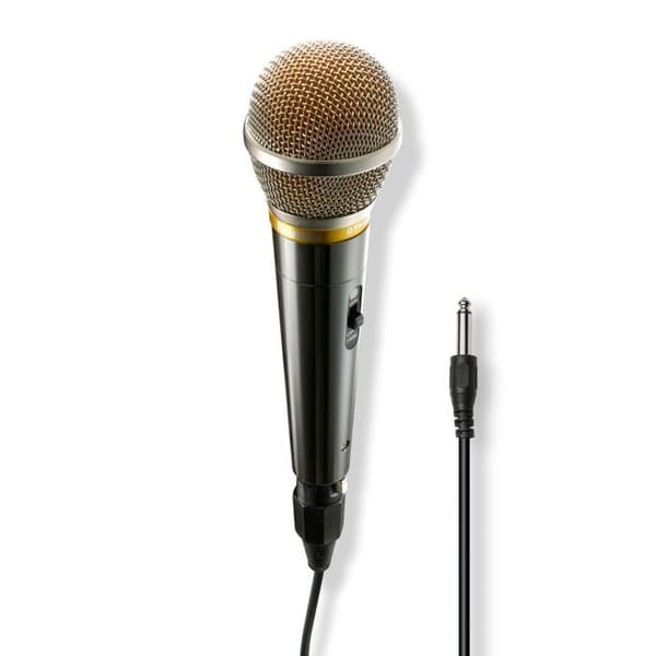 Dynamisk mikrofon - HAMA - Vocal Pro - Kabel 6,35 mm - 3 m - Av/på-brytare