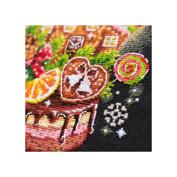 Kit för korsstygn Magic Needle - Julgodis 18x28 cm