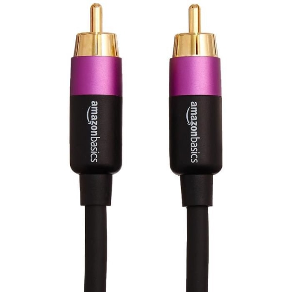 AmazonBasics PBH-19091, RCA, hane, RCA, hane, 10,67 m, svart, guld, lila