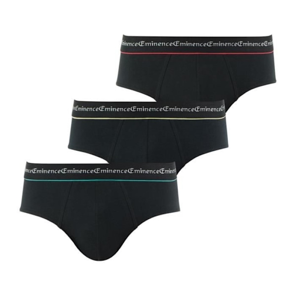 Kalsonger herr - Eminence - 3-pack - 95% bomull - 5% elastan - Elastisk midja Svart jag