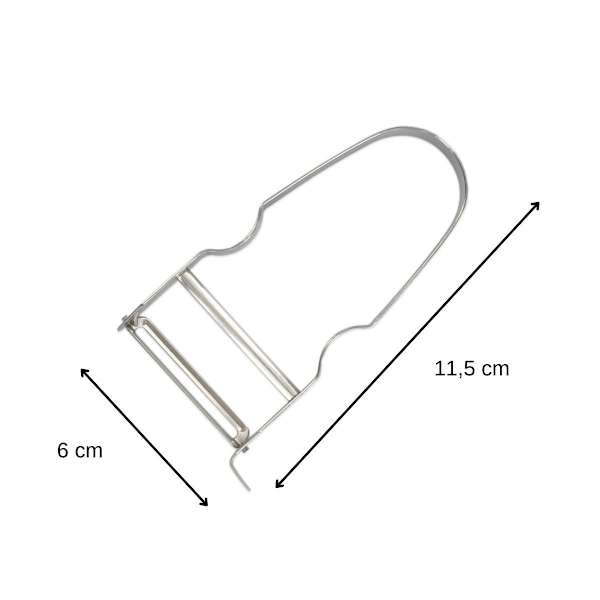 Set med 4 grönsaksskalare 11,5 cm FM Professional Rostfritt stål