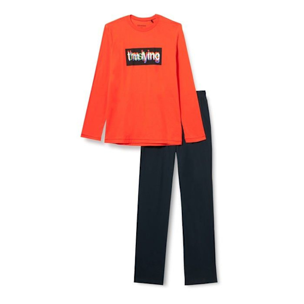 Pyjamas - nattlinne Schiesser - 175120 - Langer Jungen Schlafanzug Pijamasset för flickor Flerfärgad 2 140 cm