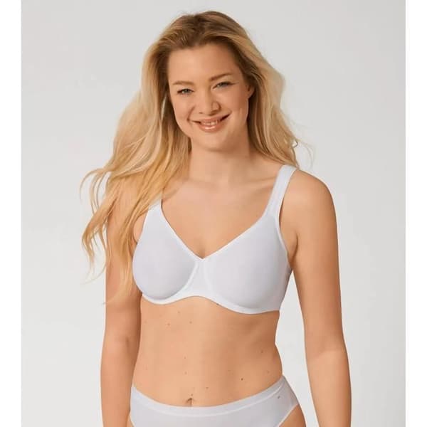 Triumph Modern W - vit mjuk bomull bh för kvinnor Vit 105C