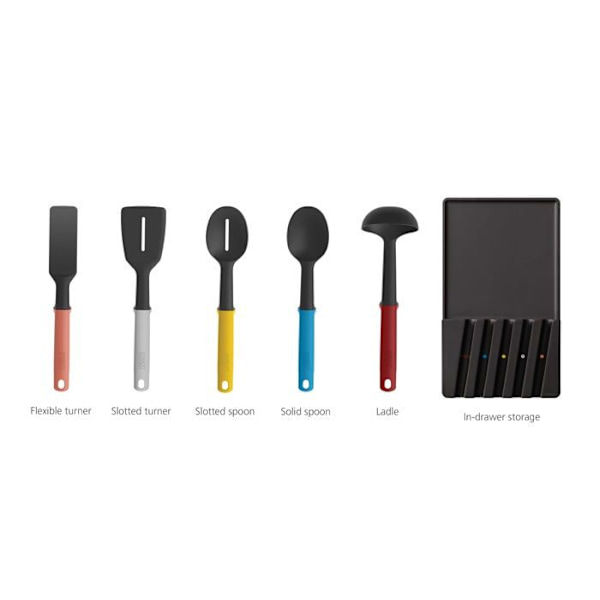Joseph Joseph - 10543 - Elevate redskapsförråd 5 delars redskapsset med förvaringsfack