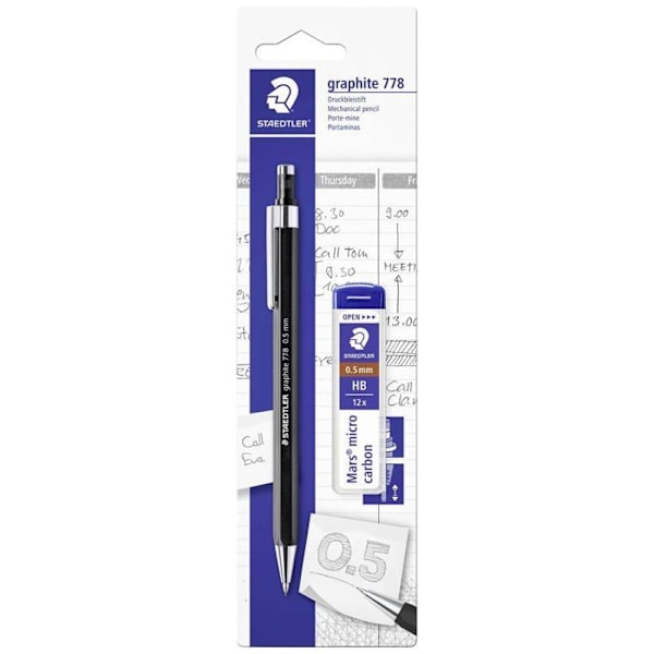 Staedtler 7785ABK25D Mekanisk penna 0,5 mm Hårdhet: B