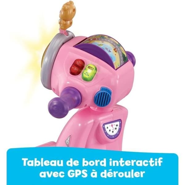 VTech - Interaktiv 3-i-1 Scooter i Rosa Ros