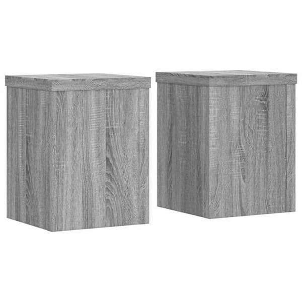 vidaXL Stöd för växter 2 st sonoma grå ingenjörsträ, blomsterställ, krukstöd, växtstöd 852893