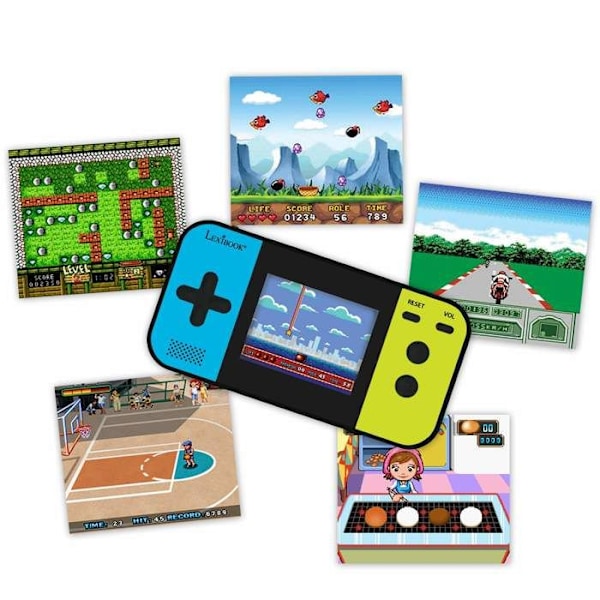 Kompakt Cyber Arcade® bärbar konsol - 2,5-tumsskärm 250 spel Svart