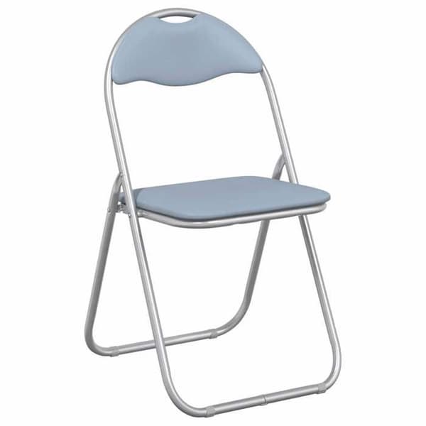 vidaXL Fällstol 8 st Grå 48 x 43,5 x 81 cm Konstläder 42029052