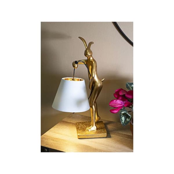 Bordslampa Mauro Ferretti Rabbit guld/vit