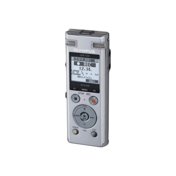 OLYMPUS Diktafon röstinspelare DM-720 - 4 GB - Silver