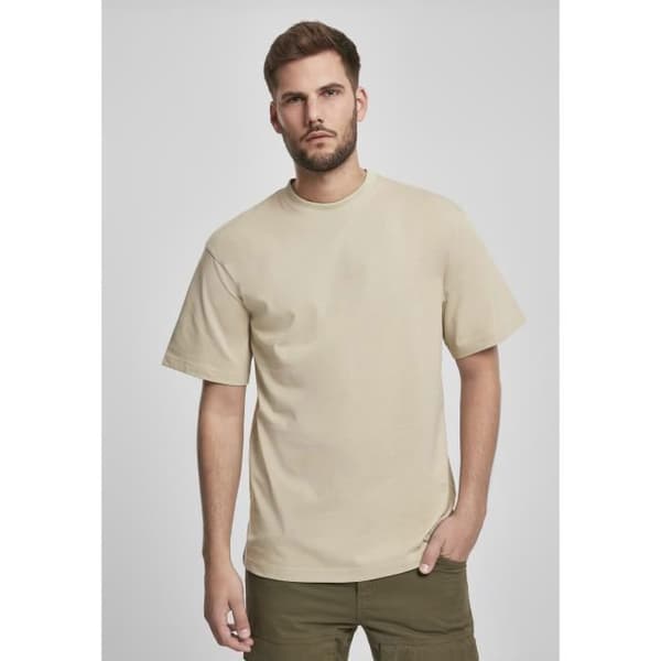 T-shirt - URBAN CLASSICS - Basic Tall - Kräm - Korta ärmar - Rundad krage Grädde XL