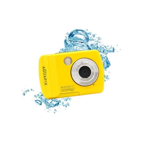 EASYPIX W2024 "Splash" Gul HD 9,2 cm undervattens digitalkamera