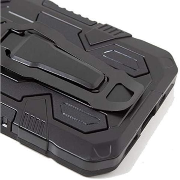 Coque - Cool - iPhone 12 Mini - Hård klipp svart - Stötskydd - Utsträckbar stöd Svart