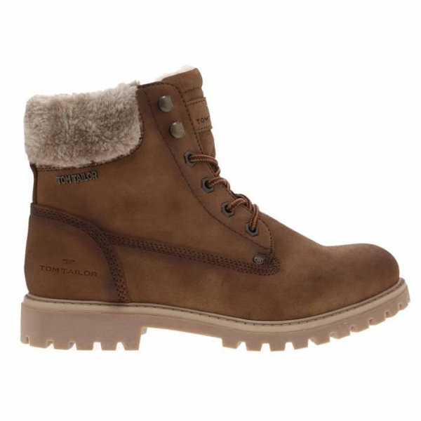 Kängor - Ej specificerad - Modell ej specificerad - Fake päls - Brun - Platt 2,5 cm kastanj 40