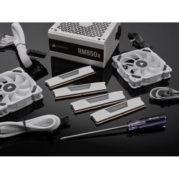 RAM-minne - CORSAIR - Vengeance DDR5 - 32GB 2x16GB DIMM - 5200 MHz - 1,25V - Vit (CMK32GX5M2B5200C40W)