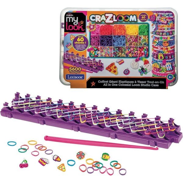 LEXIBOOK CRAZART - Gigantisk all-in-one elastisk vävstudio