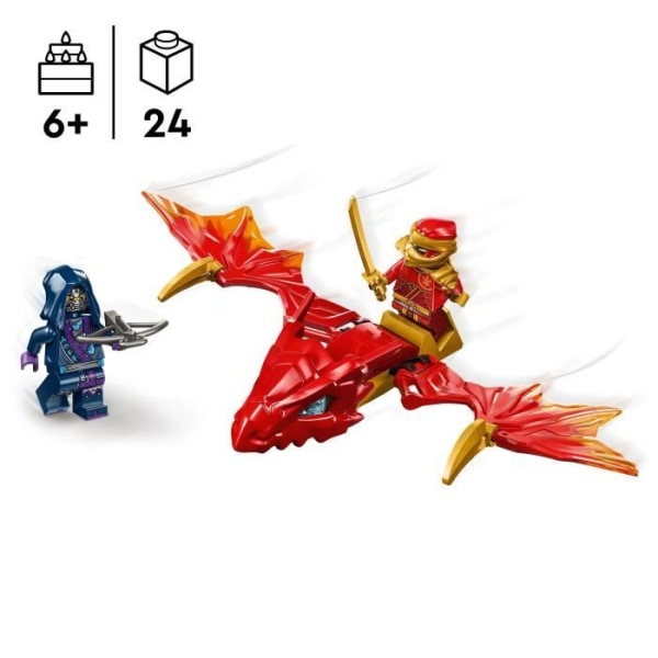 LEGO® 71801 NINJAGO Kai's Rebel Dragon Attack, Dragon Ninja Toy och minifigurer inklusive Kai med Mini-Katana