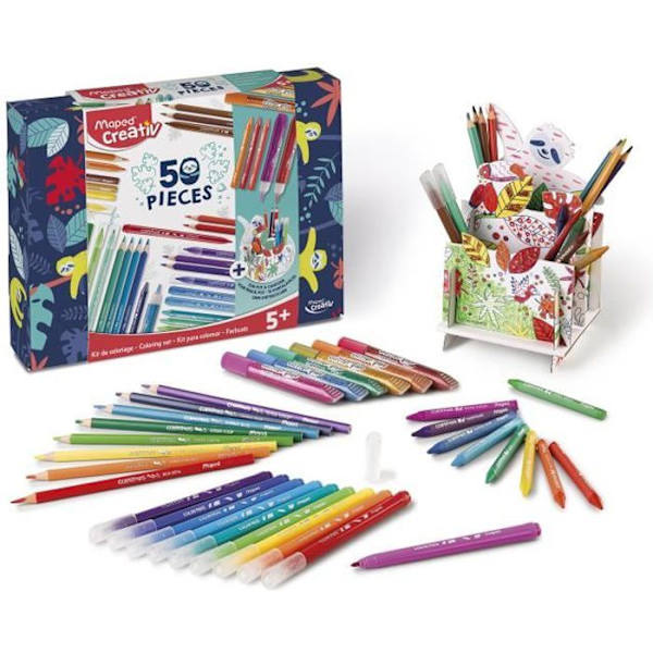Färgsats - MAPED CREATIV - 50 stycken - Blandat - Från 5 år Flerfärgad