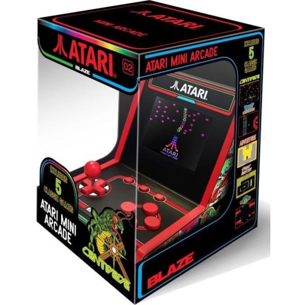 Atari Console - Mini Arcade Terminal - 5 spel ingår Svart