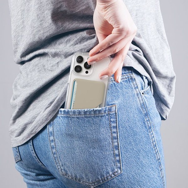Speck ClickLock Plånbok för MagSafe - MagSafe Magnetic Wallet (Light Oak)