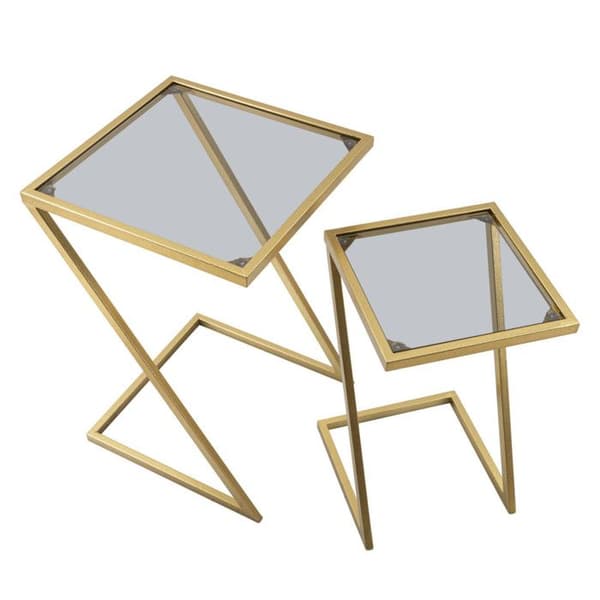 Soffbord Mauro Ferretti Z (x2) guld-