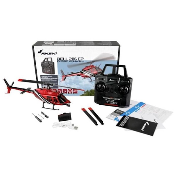Amewi Bell 206 CP Jet Ranger Radiostyrd Helikopter färdig att flyga (RtF)