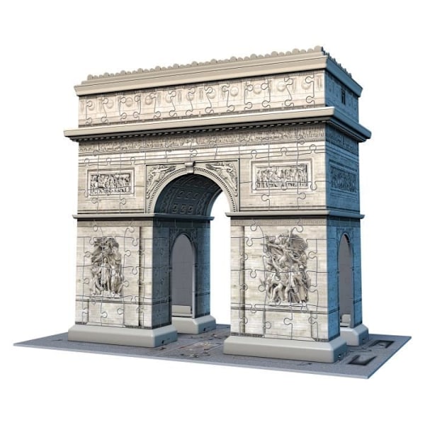 Arc de Triomphe 3D-pussel - Ravensburger - 216 bitar - utan lim - Från 8 år Beige