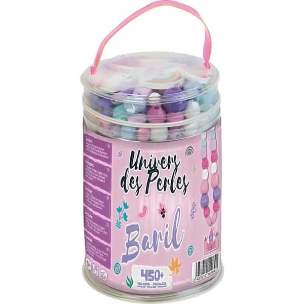 Fyrkant 450 Träpärlor A2104064 violett/blå/rosa