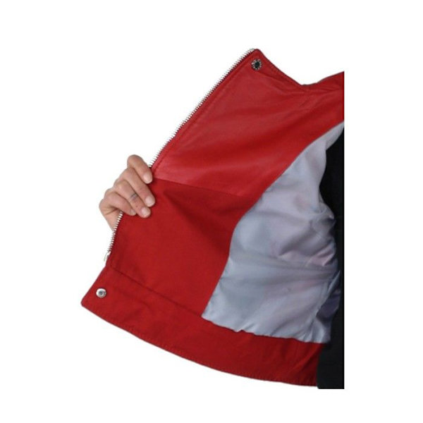 Blouson Oakwood Yoko i läder ref 40521 Röd Röd M