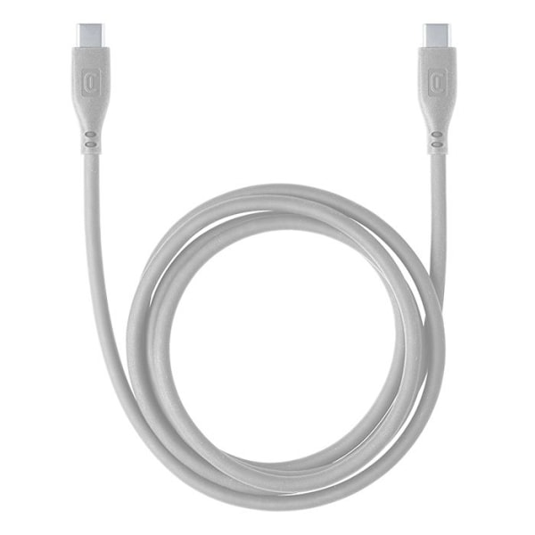 Cellularline mjuk kabel - USB-C till USB-C-kabel 1,2 m (grå)