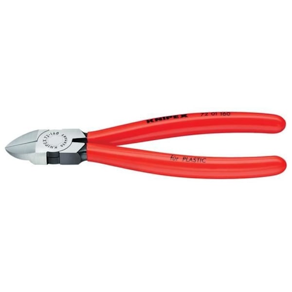 Sidoklipptång för plast - KNIPEX - 71 01 180 - 180 mm - Plastmaterial