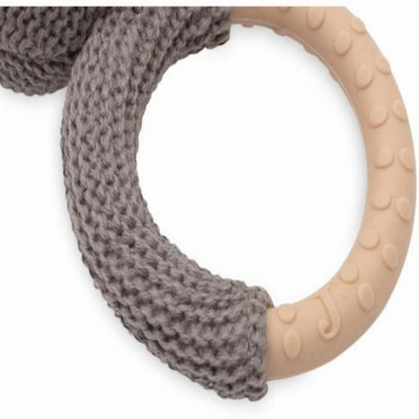 Björnbitring - Stickat tyg - Bomull - Jollein - Baby Grå och brun
