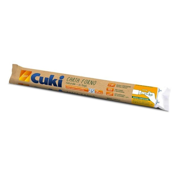 Cuki - 32643 - Papper av naturlig typ i ark - hållbar förpackning i Flowpack med 25 avtagbara ark 33 x 38 cm
