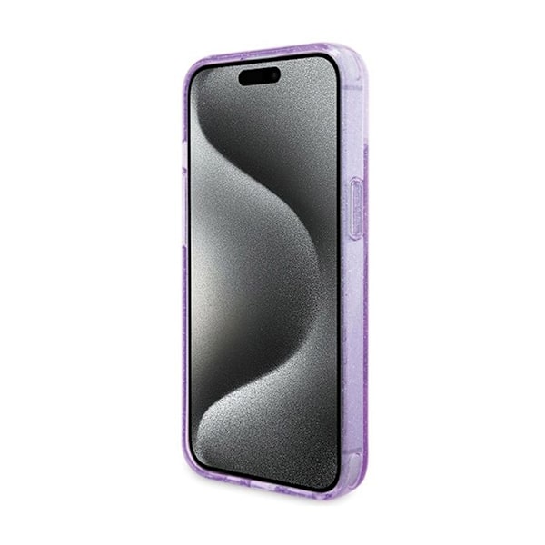 Mobilskal - Guess - iPhone 15 Plus - Lila - Glitter - MagSafe Lila