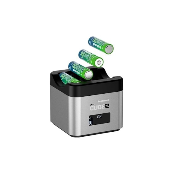 Hahnel ProCube2 Nikon, Grå, LCD, Auto-Indoor batteriladdare, AA, Litium-Ion (Li-Ion), Nickel-metallhybrid (NiMH)