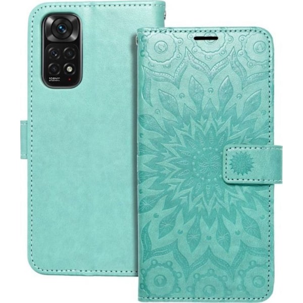 Techonic Ãtui de livre Forcell MEZZO för XIAOMI Redmi NOTE 11 / 11S grön mandala