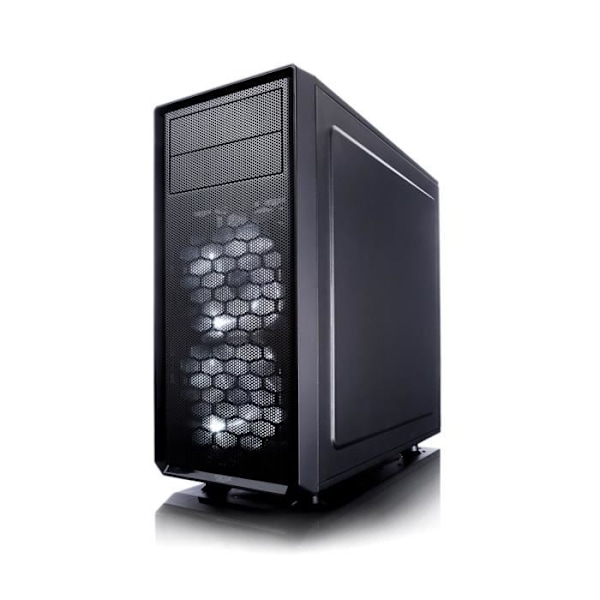 FRACTAL DESIGN PC CASE Focus G - Medium Tower - Svart - Härdat glas - ATX-format (FD-CA-FOCUS-BK-W)