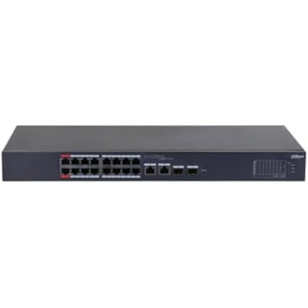 MolnSWITCH DAHUA DH-CS4218-16ET-190 SWITCH med 16 POE-portar 190W Svart