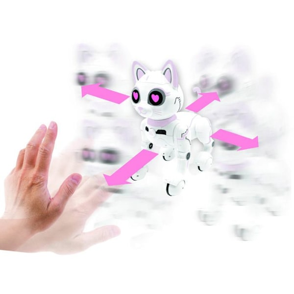 Power Kitty kattrobot - LEXIBOOK - Programmerbar, taktil, med fjärrkontroll och gestkontroll Flerfärgad