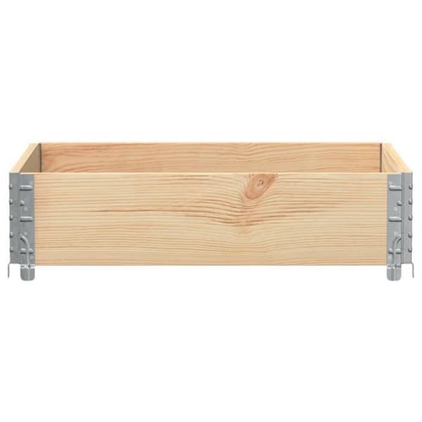 vidaXL Blomlåda 80x60 cm massiv furu 3295835