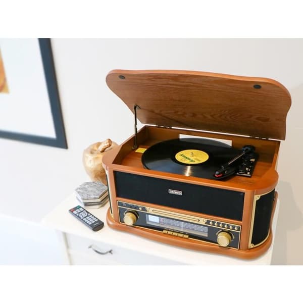 Lenco TCD-2551WD Classic Phono Vinylspelare brun