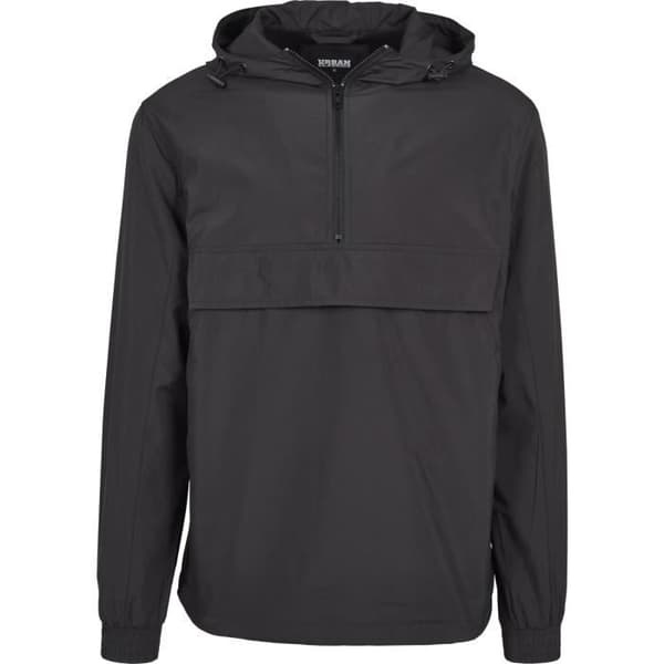 Urban Classics - BASIC Pullover Windbreaker Jacka svart Svart S