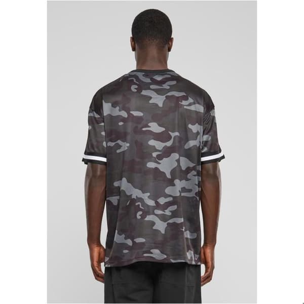 Oversize T-shirt i mesh Urban Classics AOP svart jag