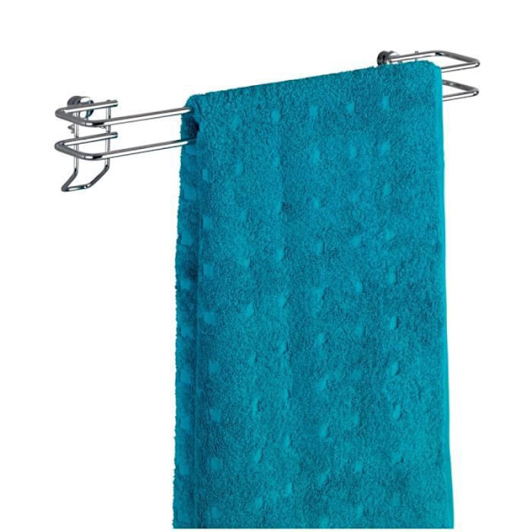 Handduksställ - WENKO - Classic - Stål - 2 Stänger - 40x8x8,5 cm Flerfärgad