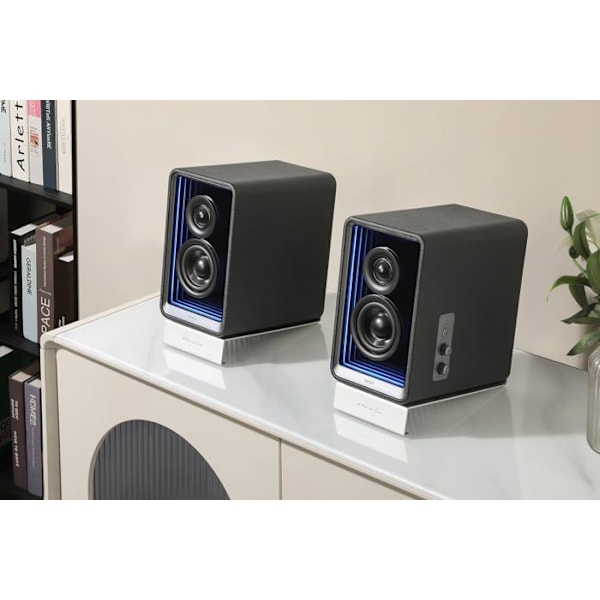 Monitorhögtalare - EDIFIER - QR65 - 70 W - Bluetooth 5.3 - RGB-ljuseffekter Svart