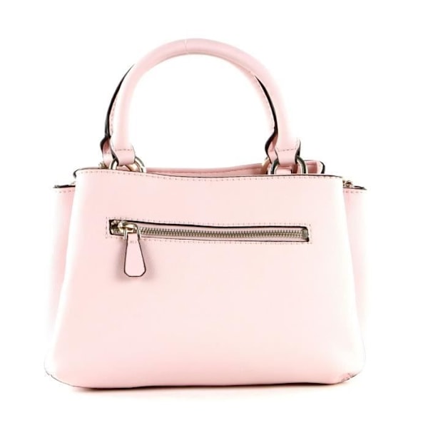 GUESS Ambrose Small Turnlock Satchel Blush [115619] Rosa