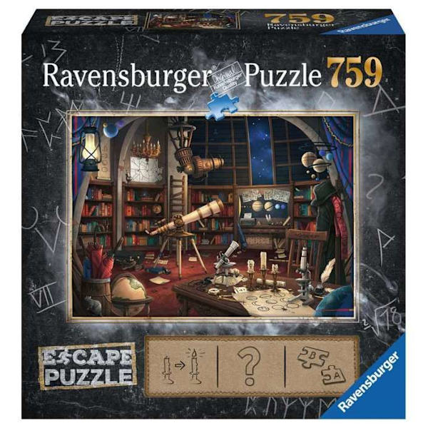 Ravensburger Astronomical Observatory Escape Pussel 759 bitar Svart