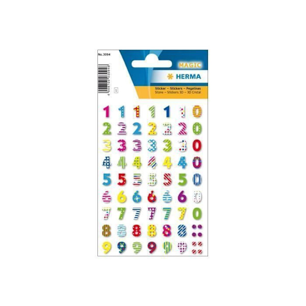 HERMA MAGIC Permanent dekorativt limnummer från 0 till 9
